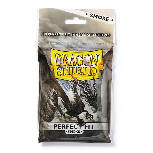 Dragon Shield Perfect Fit Inner Sleeves (Standard Size, Smoke, 100CT)